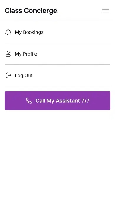 Client profile dashboard displaying booking history, preferences, and personalized service recommendations